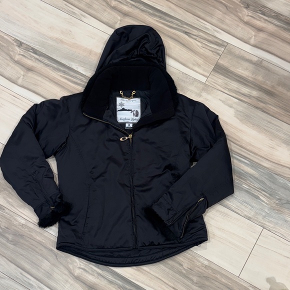 Women’s Black Vintage Obermeyer Northern Lights Jackie WinterJacket  | Size 8 - Picture 1 of 8